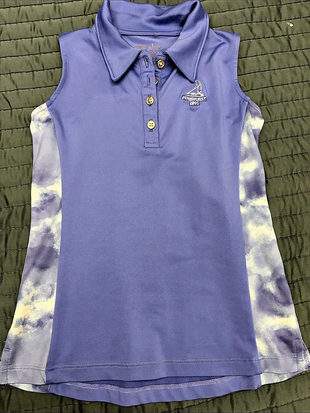 GarBInc sleeveless polo Girls Tie-Dye Polo Purple & White EUC - Pine Hurst